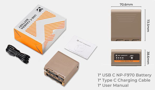 K&F Concept Battery Charger Compatible with Sony