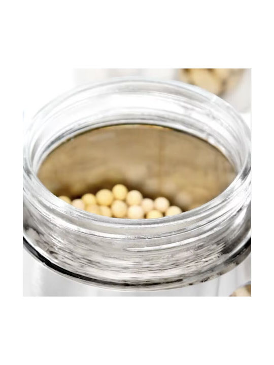 Metallisches Pufo Geschmack Lebensmittelglas Zucker Kaffee Tee Gewürze Behälter mit Deckel 1,8l Transparent Silber
