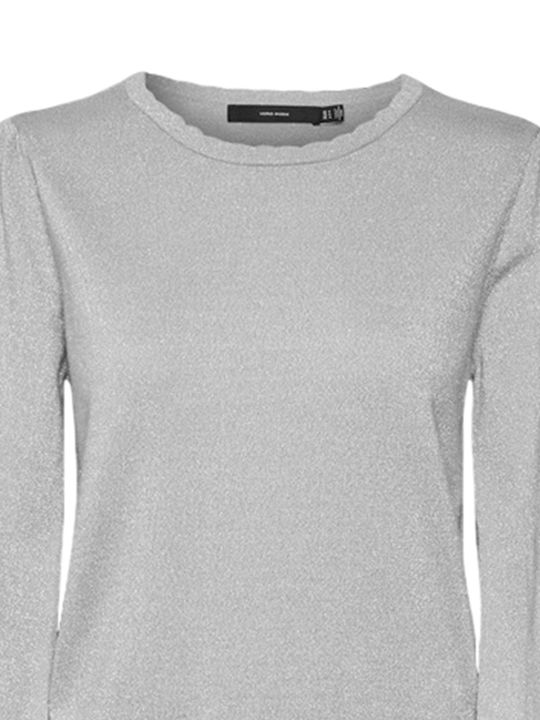 Vero Moda Пуловер Light Grey Melange, Silver 10317984