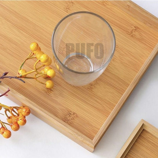 Bamboo Serving Platter 33 Cm Brown