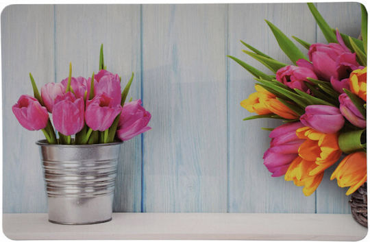 Fluffy Plate Support Set Serving Meals Tulips Design 4 Pieces 43 X 28 Cm Fluffy Plate Support Set Serving Meals Tulips Design 4 Pieces 43 X 28 Cm