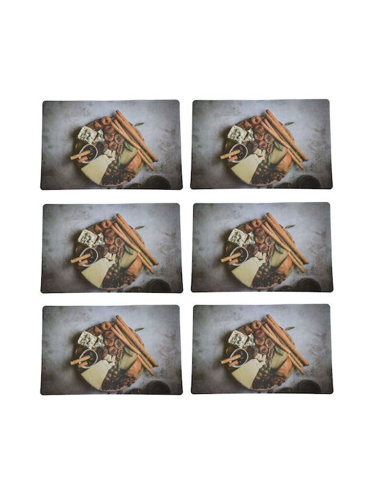 Plate Support Set Serving Meals Pufo Goodness Cheese Design 6 Pieces