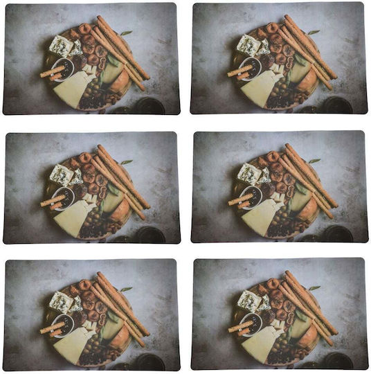 Plate Support Set Serving Meals Pufo Goodness Cheese Design 6 Stücke