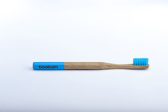 Boobam Style Manual Toothbrush Medium Blue 1pcs