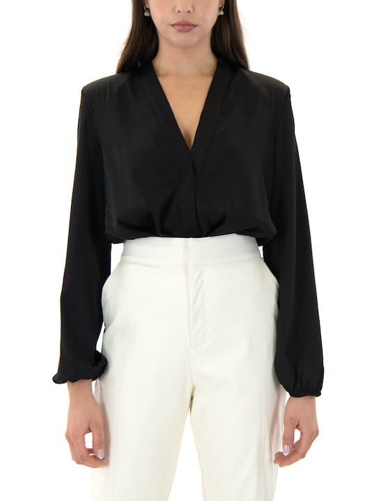 MY T Long Sleeve Bodysuit Black