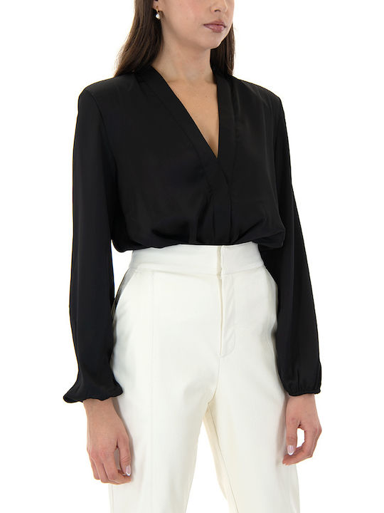 Long Sleeve Bodysuit Black