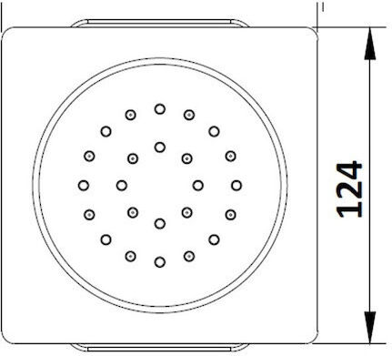 Sparke Oneral 09 Built-in Mixer, Hand Shower & Shower Head Set for Shower 3 Exits Inox White