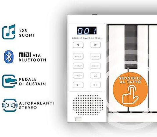 Blackstar Keybaord Carry-On cu 49 Taste Alb