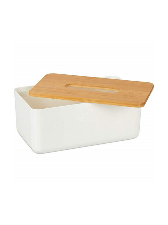 Wooden Napkin Holder White 23x13cm
