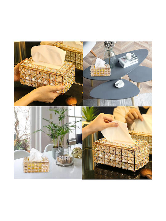 Serviettenhalter Gold 20x12cm