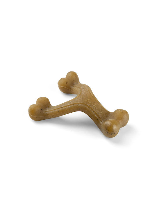 Nylabone Bone Toy Dog Chewable with Flavor Bacon Small Brown 1pcs