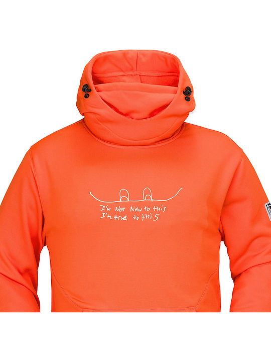 Hydro Riding Sweatshirt mit Kapuze Flame Rot