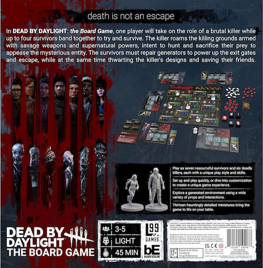 Brettspiel Dead By Daylight für 3-5 Spieler 18+ Jahre (EN) Level 99 Games