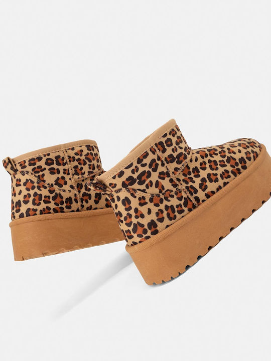 Wildleder Stiefeletten Damen mit Pelz Mehrfarbig