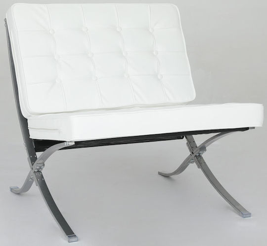 Casablanca Sessel aus Kunstleder Leuko 75x78x78cm