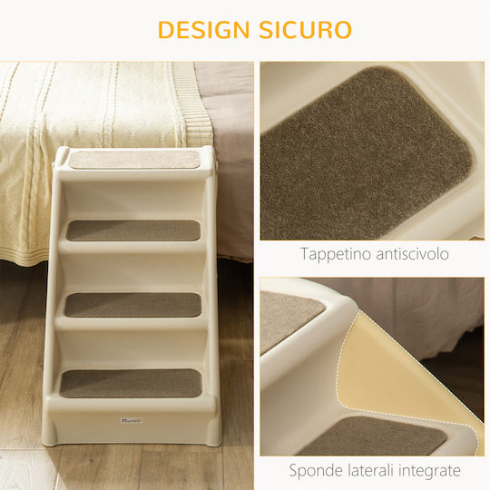 Pawhut Ramp Car for Dog Beige