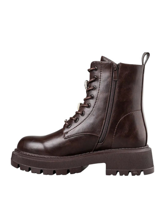 Stiefeletten Damen Braun