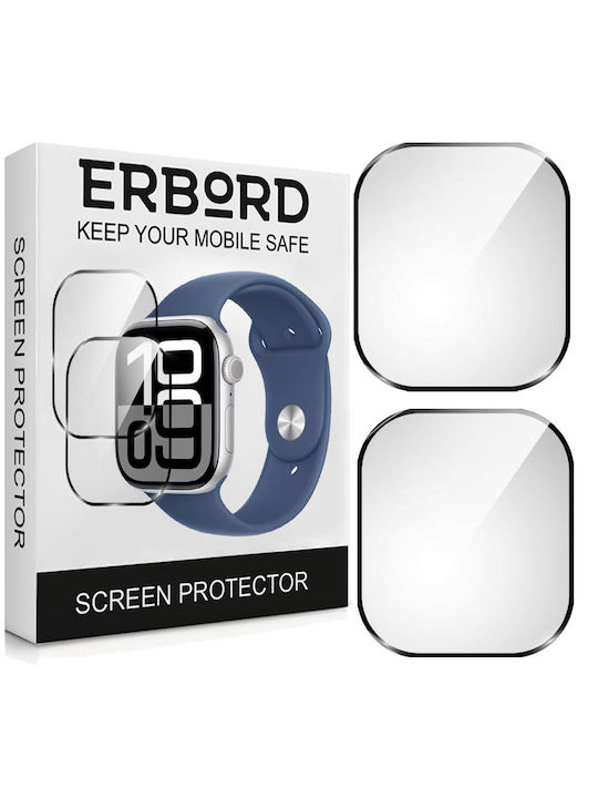 2x Хибридно стъкло Erbord Apple Watch 10 46mm