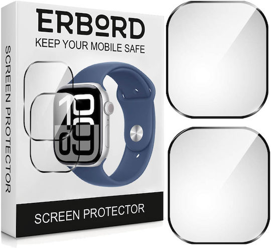 2x Хибридно стъкло Erbord Apple Watch 10 46mm