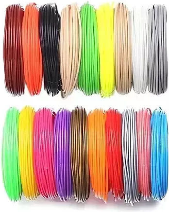 PLA 3D Drucker Filament 1,75mm Mehrfarbig 0,34kg 10 Stück (Nachfüllen)