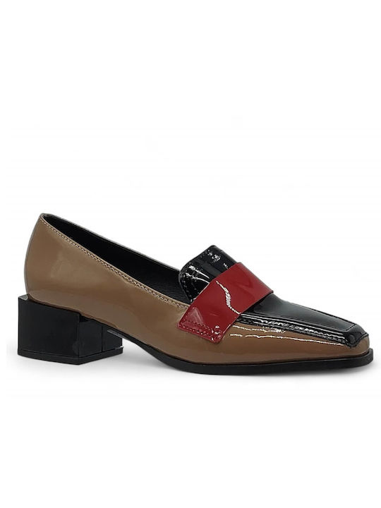 Wall Street Patent Leather Multicolour Low Heels