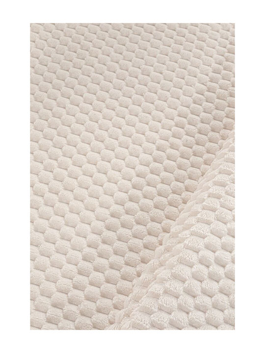 Guy Laroche Smoothie Σετ Κουβέρτα Fleece Υπέρδιπλη 220x240εκ. Ivory