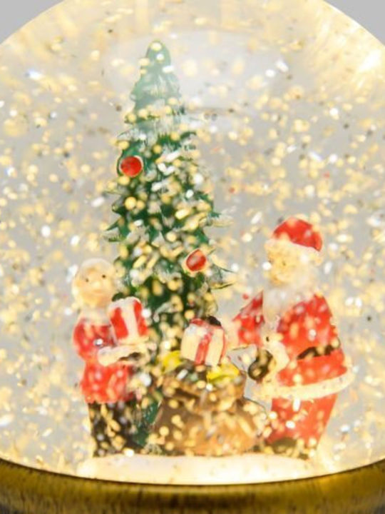 Christmas Snowball Illuminated with Santa Claus 13x13x13cm