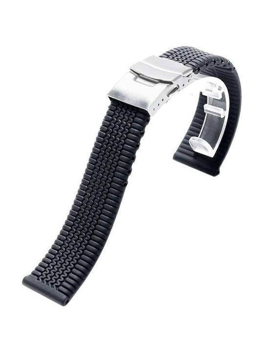 Rubber Strap Black 24mm