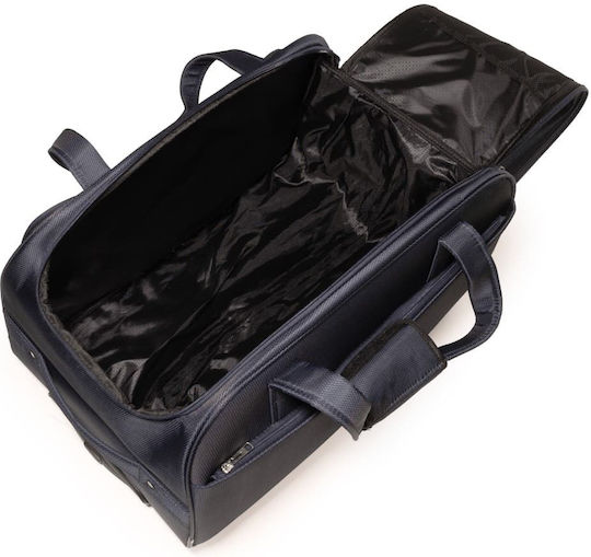Cardinal Sack Voyage 46.6lt Navy Blue with Wheels Fabric L49xW28xH30cm