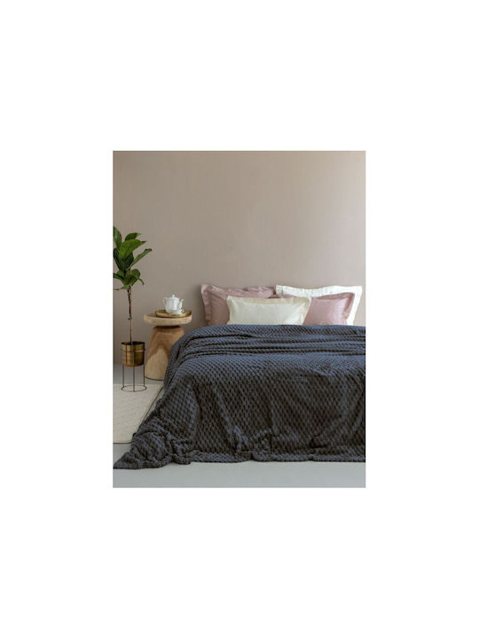 Palamaiki Aster Fleece Blanket Single 160x220cm Coal