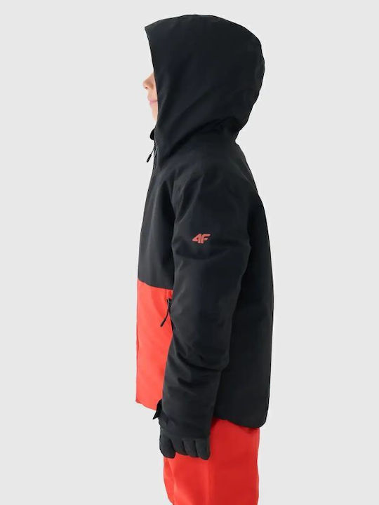 Kids' Sports Jacket with Hood Black