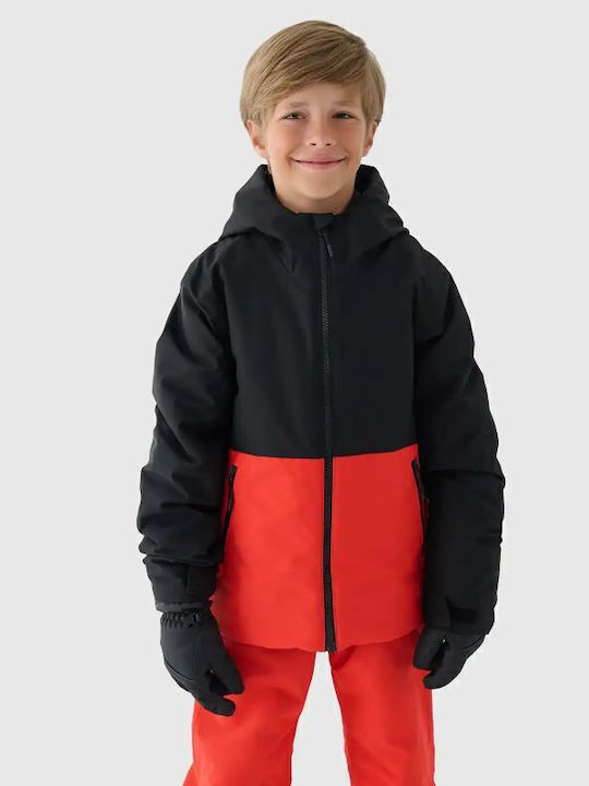 Kids' Sports Jacket with Hood Black