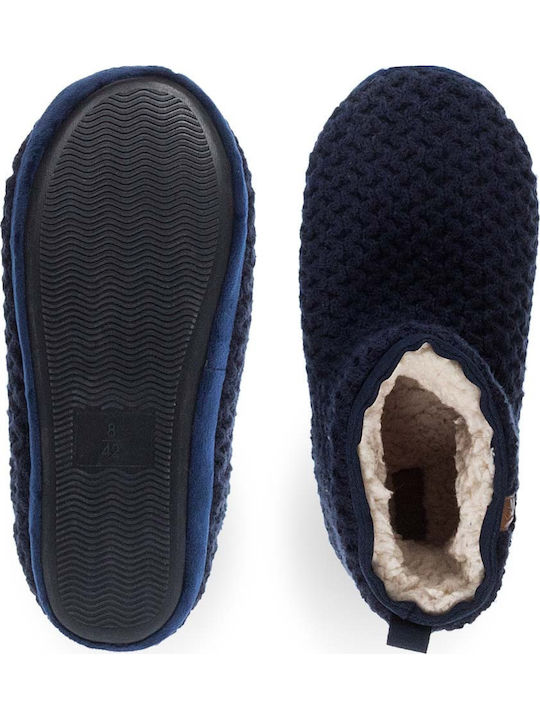 Heel Enclosed Men's Slipper Blue
