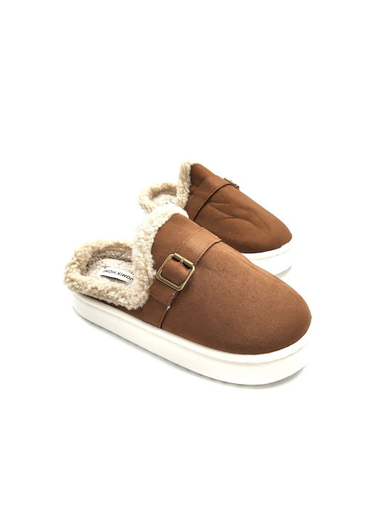 Jomix Winter Women's Slippers in Brown color