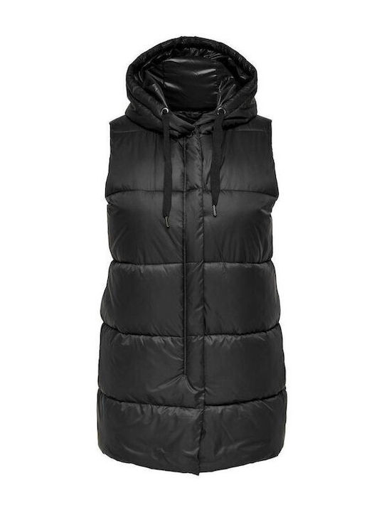 Only Sleeveless Jacket Puffer Black