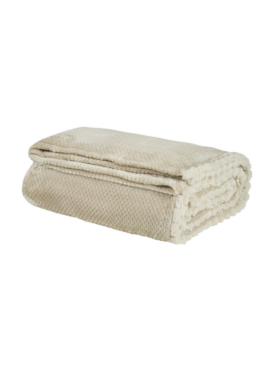 Das Home Blanket Fleece Single 160x200cm 1187 Beige