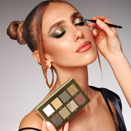 Mia Make Up Палитра със Сенки за Очи Матов в Твърда Форма Army Green