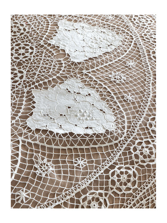 Palamaiki Camil Knitted Blanket Double Size 240x275cm White