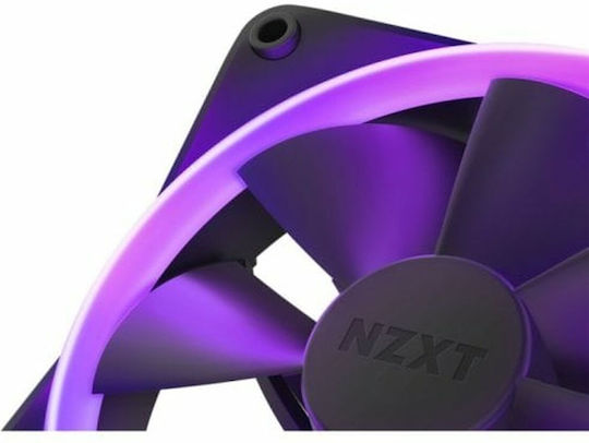 NZXT F120 Case Fan (1800rpm / 50.18cfm) with RGB Lighting and 4-Pin PWM Connection 3pcs
