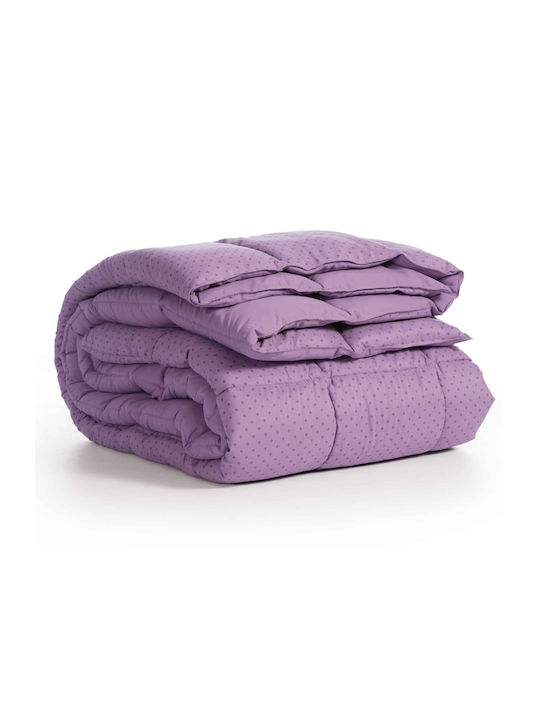 Nef-Nef Homeware Duvet Queen with Hollowfiber Filling 220x240cm Colorfull Purple