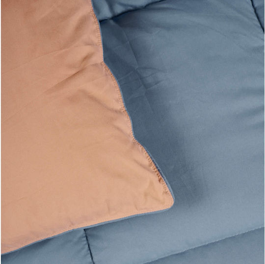 Das Home Пухено Куинсайз с Пълнеж Microfiber 220x240бр 9642 Оранжев 550 г/м²Gsm 10.5 togs Togs