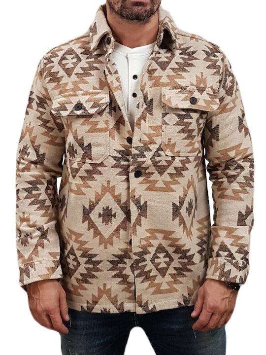 Μακρυμάνικo Overshirt Beige 25-340