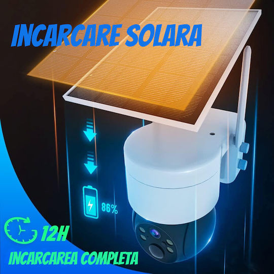 IP Cameră de Supraveghere Wi-Fi Full HD 1080p Rezistentă la apă Pe baterii cu Comunicare Bidirecțională