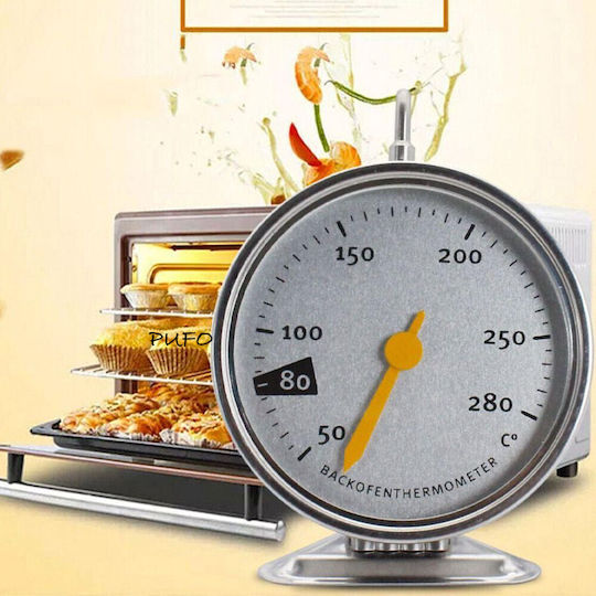Metallic Analog Meat Thermometer Hook Pufo Oven Measurement Range 50-280°c Metallic Analog Meat Thermometer Hook Pufo Oven Measurement Range 50-280°c