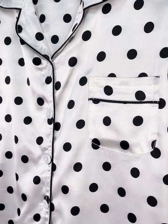 Topaki Set Pijamale pentru Femei White