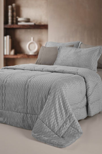 Guy Laroche Пухено Куинсайз 220x240бр Gali Сив 660 г/м²Gsm