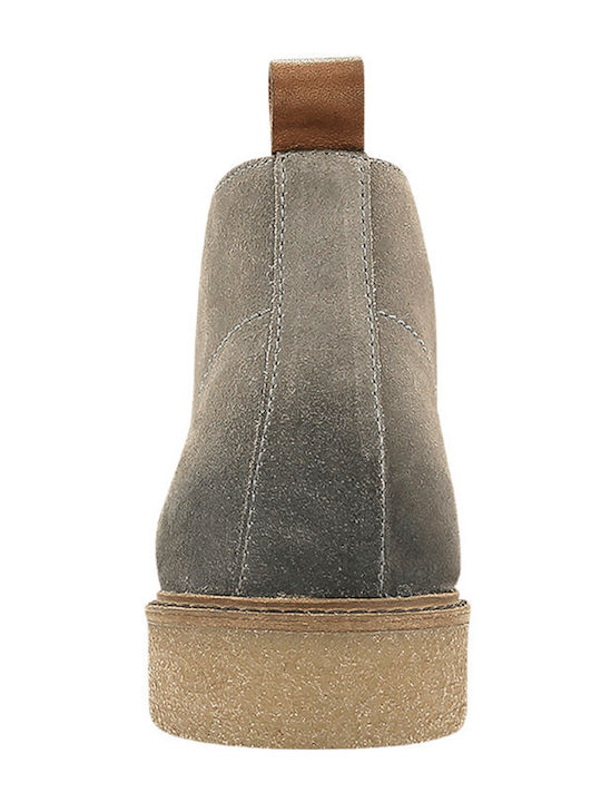 Suede Herrenstiefel Chukka Grau