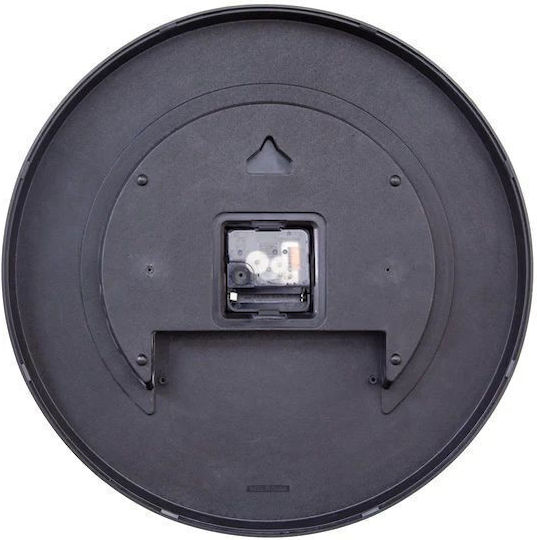 Ρολόι Τοίχου 35cm Αθόρυβο Μαύρο Πολύχρωμο Abs Nextime 'bit' 7371