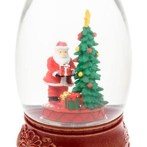 Christmas Snowball Illuminated with Santa Claus 11x11x11cm