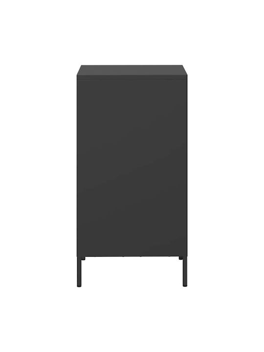 Cabinet de Birou Metalic Negru 35x39x73.5cm